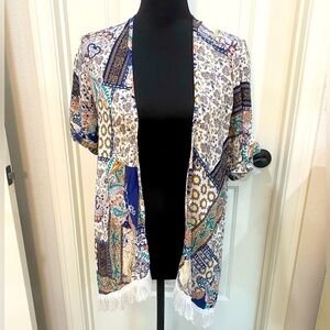 Bohemian Patchwork Kimono Cardigan
